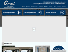 Tablet Screenshot of grossiplumbing.ca